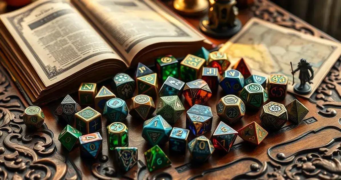 Dados de RPG raros e valiosos