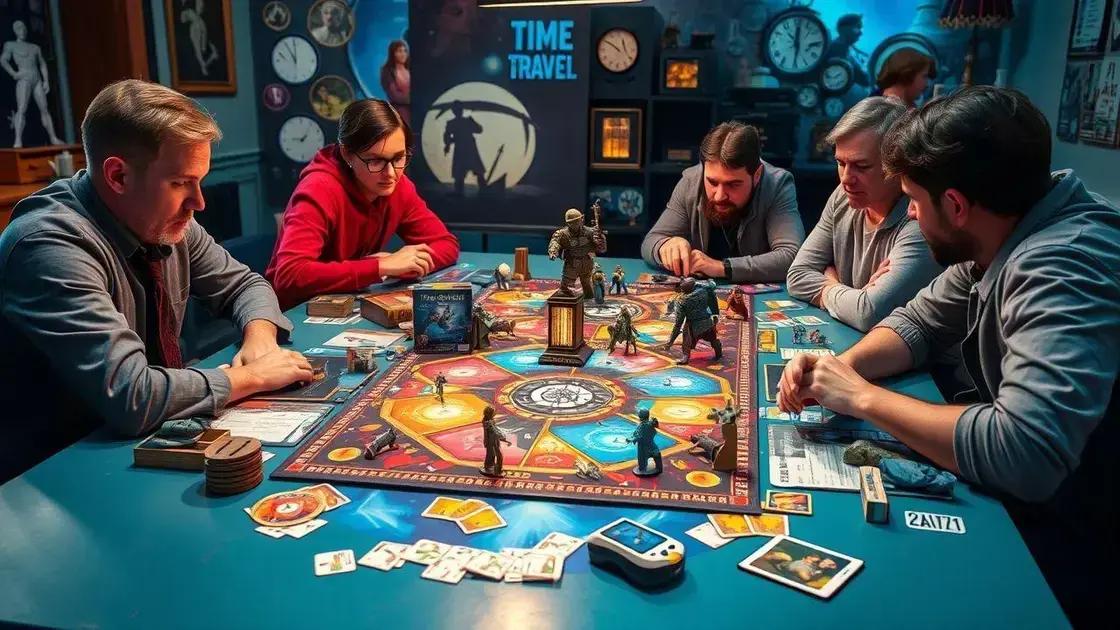 Jogos de tabuleiro que simulam aventuras de viagem no tempo: descubra os mais incríveis