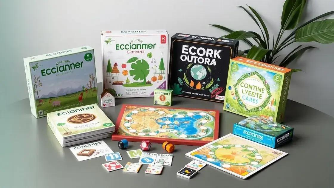 Exemplos de jogos de tabuleiro ecológicos