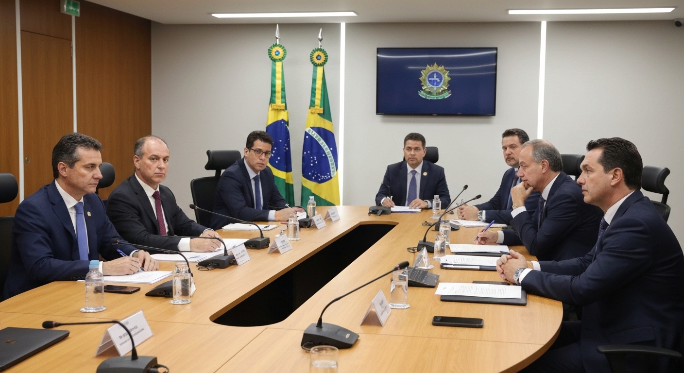 Representantes ministeriais e do setor de games em reunião para regulamentar o Marco Legal dos Games.